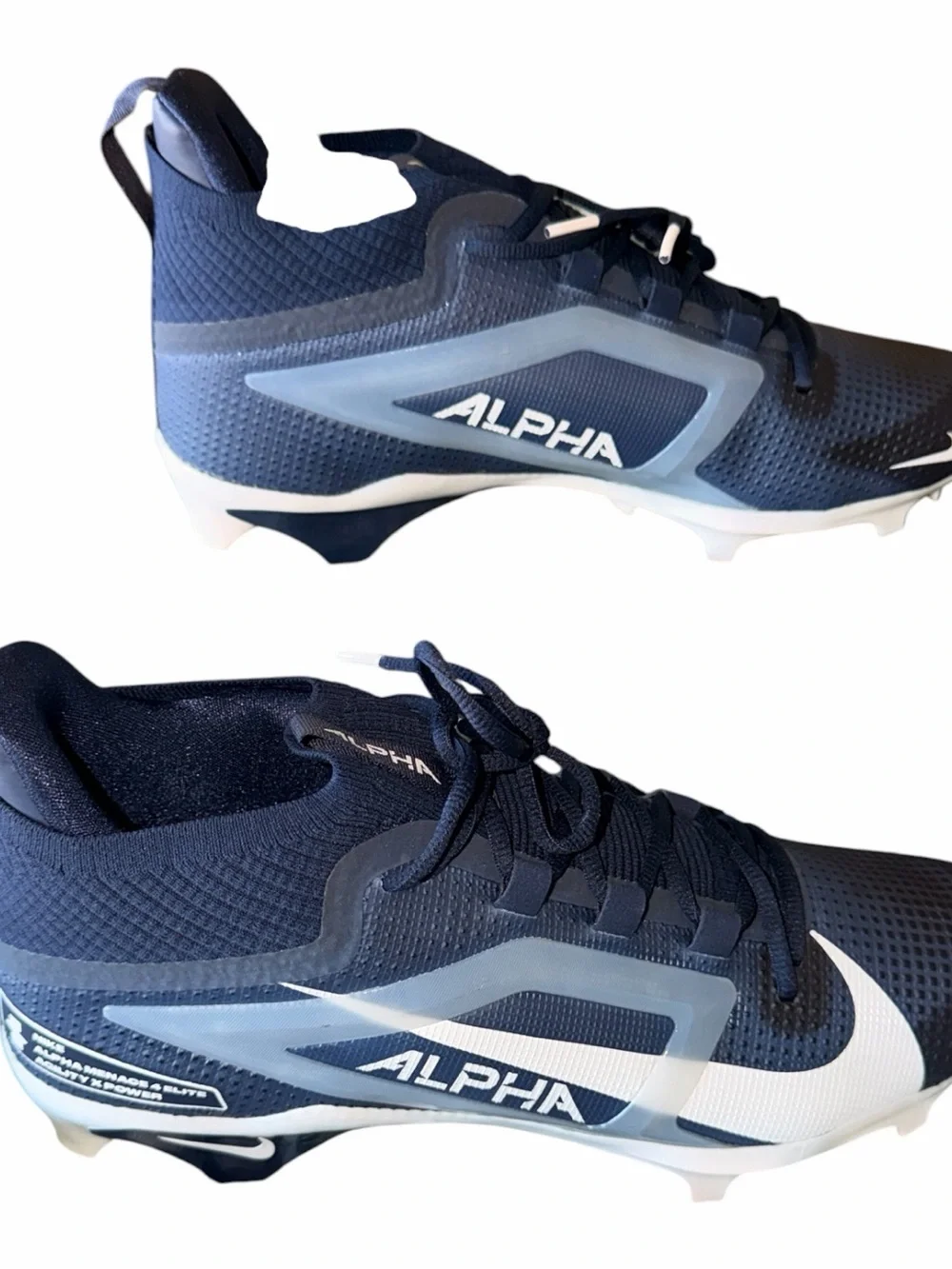 NEW Nike Alpha Menace Elite 4 Football Shoe - Agility X Power Mens Size 13 Blue
